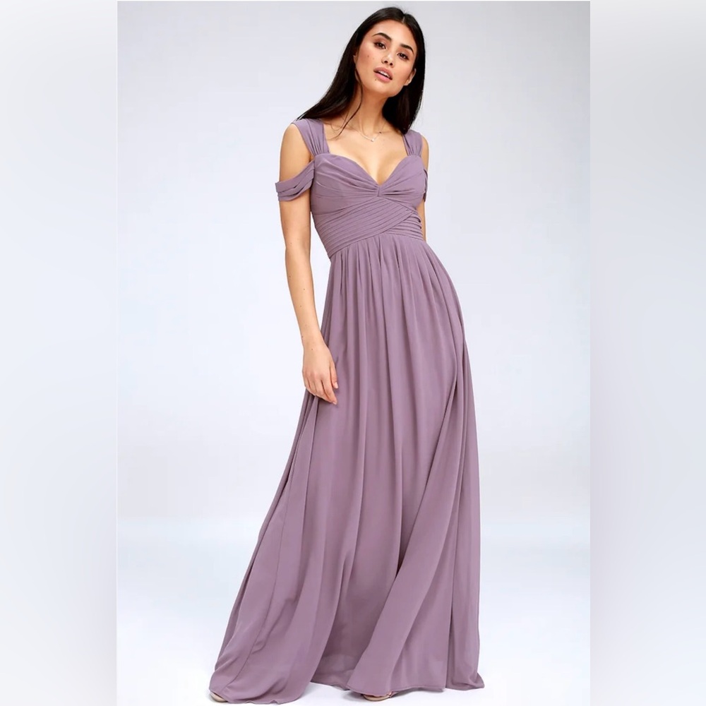 Lulu's Make Me Move dusty purple Maxi Dress